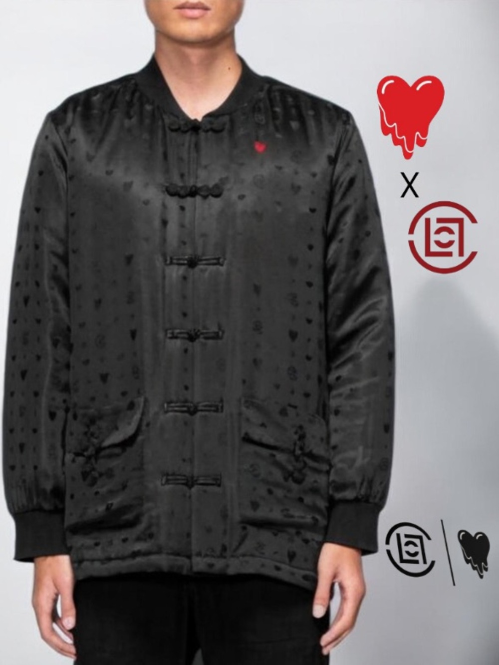 CLOT x Emotionally Unavailable 
Silk Royal Jacket -Rare 2020 Limited